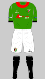 glentoran vienna cup kit 2014