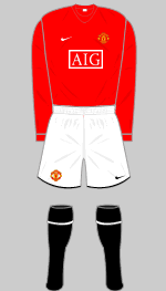 manchester united 2008-09 home kit