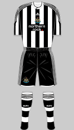 newcastle united 2009-10 home kit