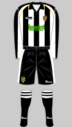 notts county 2008-09 home kit