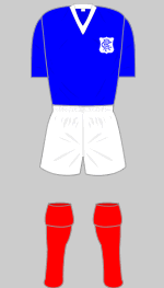 rangers 1956-57 european kit