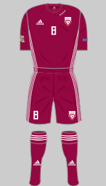 latvia 2018 red kit