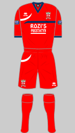 prestatyn town afc 2013-14 home kit