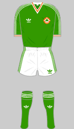 republic of ireland strip november 1987 v israel